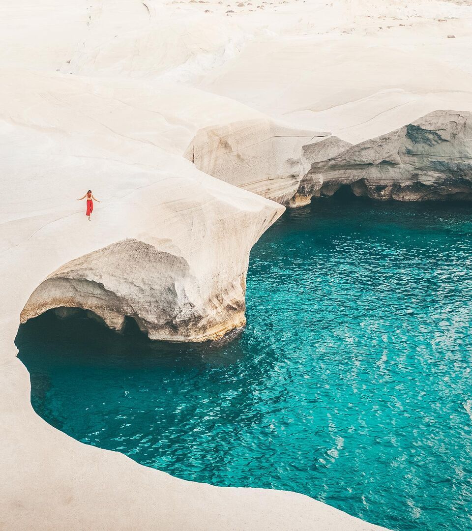 Incredible Sarakiniko Beach A Trip To The Moon In Milos Island Edited 1