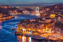 Porto Douro River By Night