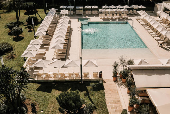 Piscina Helios Mallorca Terraza Jardin Hamacas 1